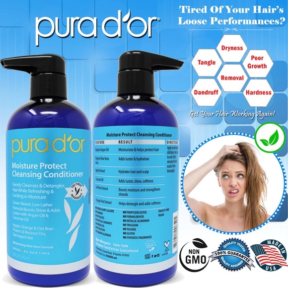 NEW Purador 16oz Moisture Protect Cleansing Conditioner for Thinning Hair - Picture 4 of 8